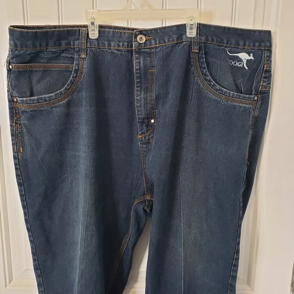 Vintage Coogi Aussie Men's Baggy Embroidered British Flag Y2K Jeans Sz 48 X 32 - Picture 2 of 13